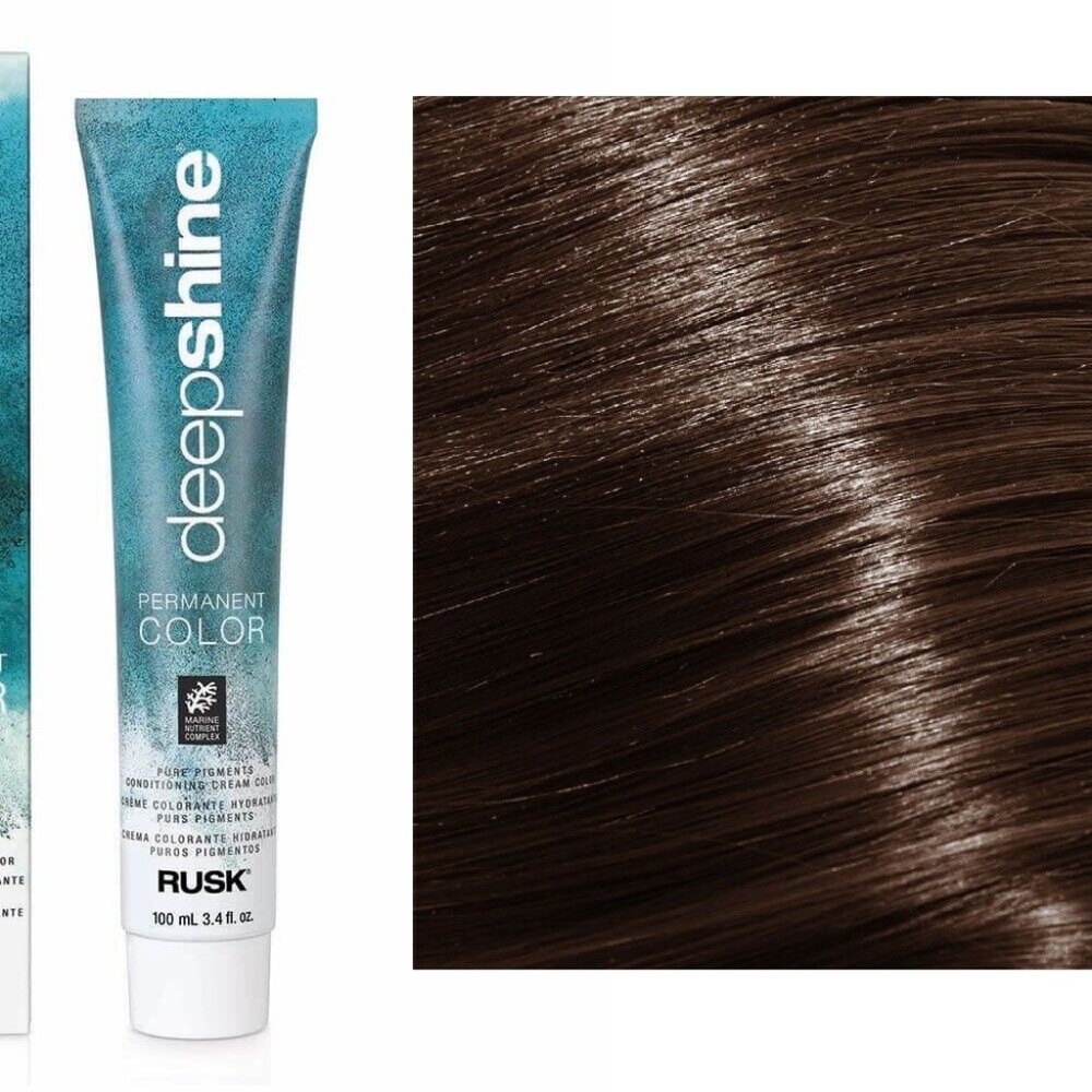 Rusk Deepshine Permanent Conditioning Cream Color 3.4 oz 5.000NC Light Brown